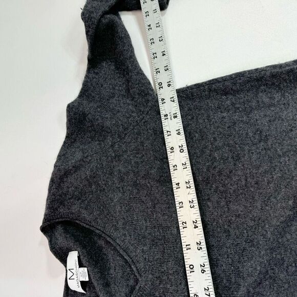 Magaschoni Sweater Womens Small Black Cashmere V-Neck Pullover Preppy mature - Picture 2 of 7